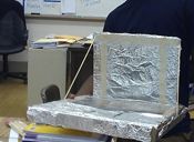 Solar oven in Washington Middle School's Pitch It Fest