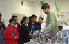 kids touring Tectonics Observatory